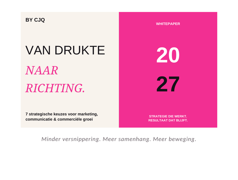 Cover van de By CJQ-whitepaper Van drukte naar richting